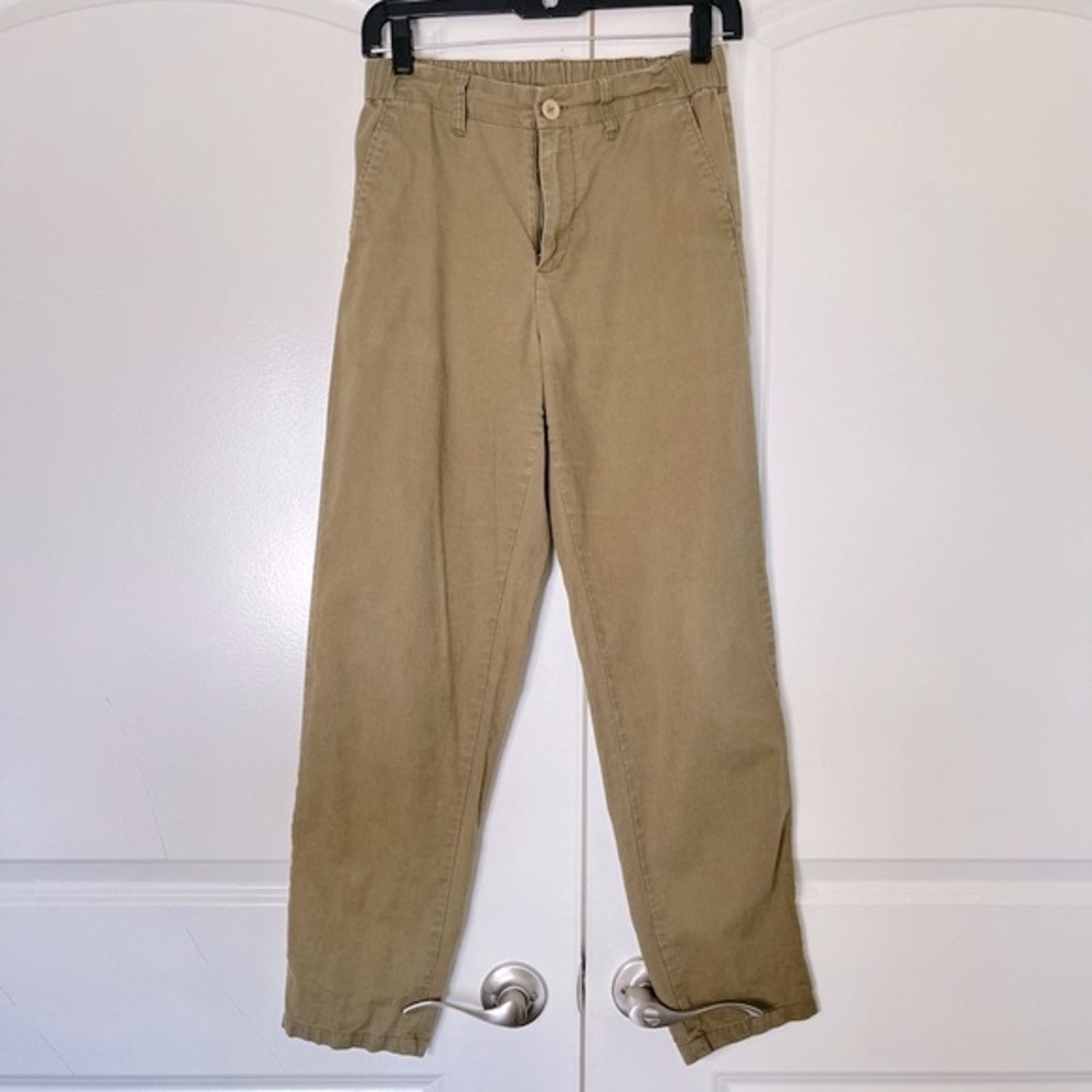Uniqlo linen blend olive green pants size XS - Picture 6 of 11